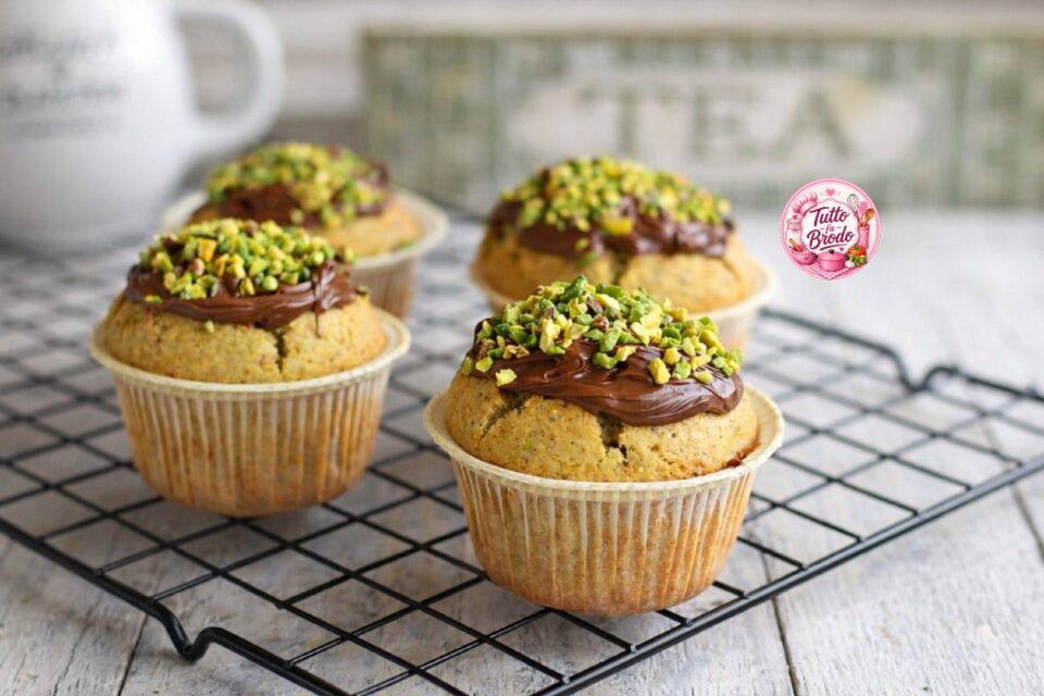 MUFFIN AL PISTACCHIO E NUTELLA