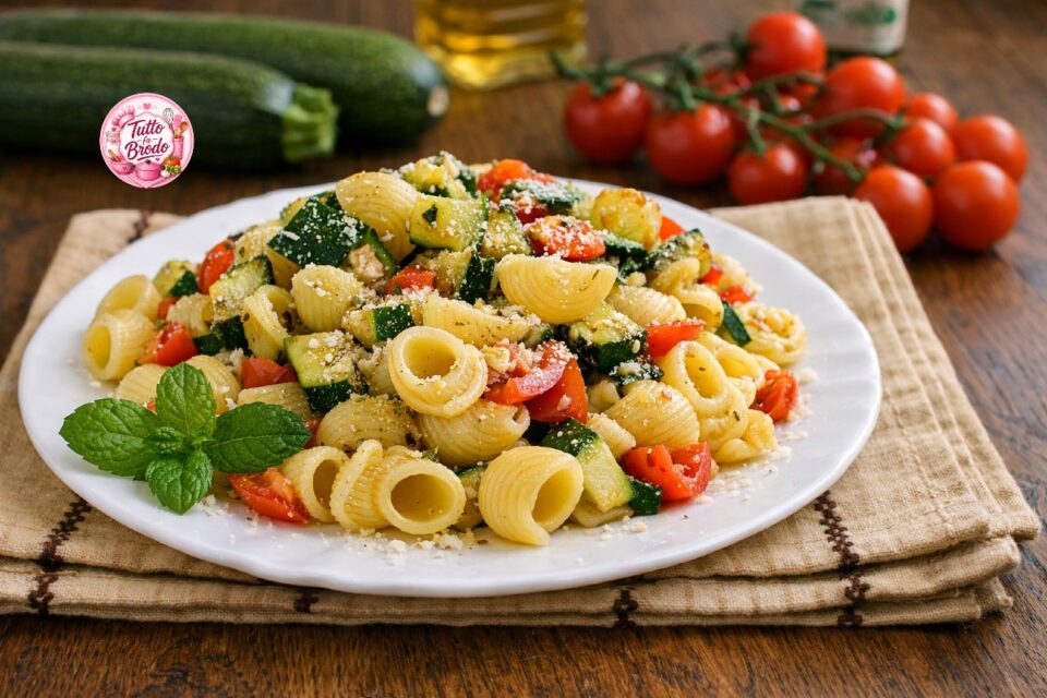 PASTA ALLE ZUCCHINE E POMODORINI