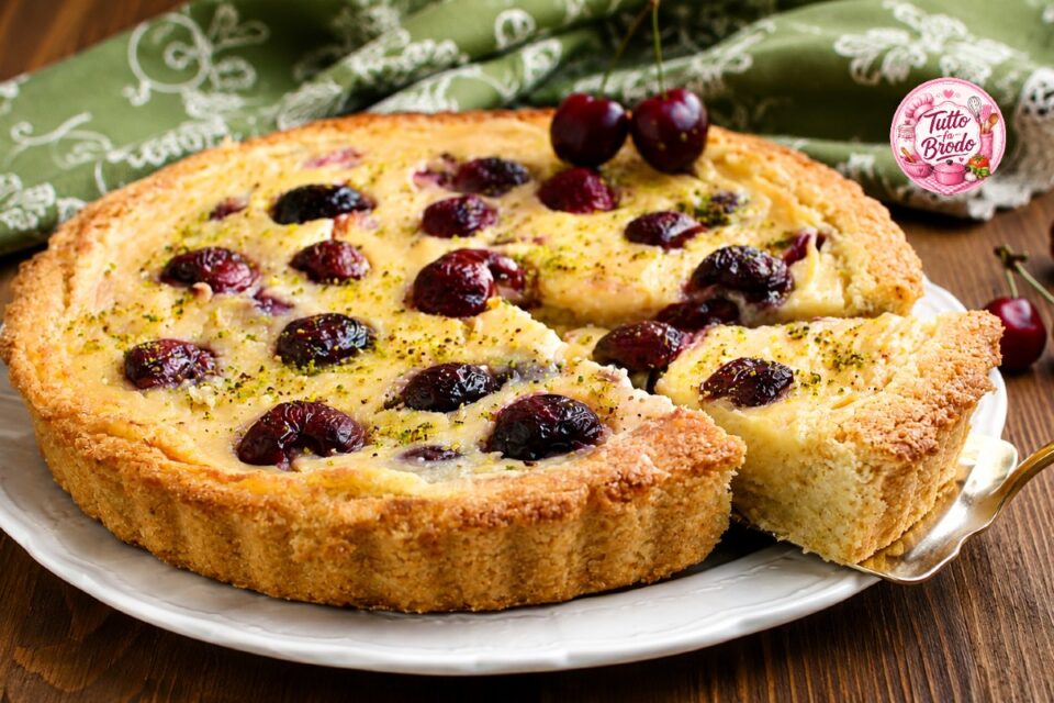 CROSTATA ALLE CILIEGIE CON CREMA PASTICCERA