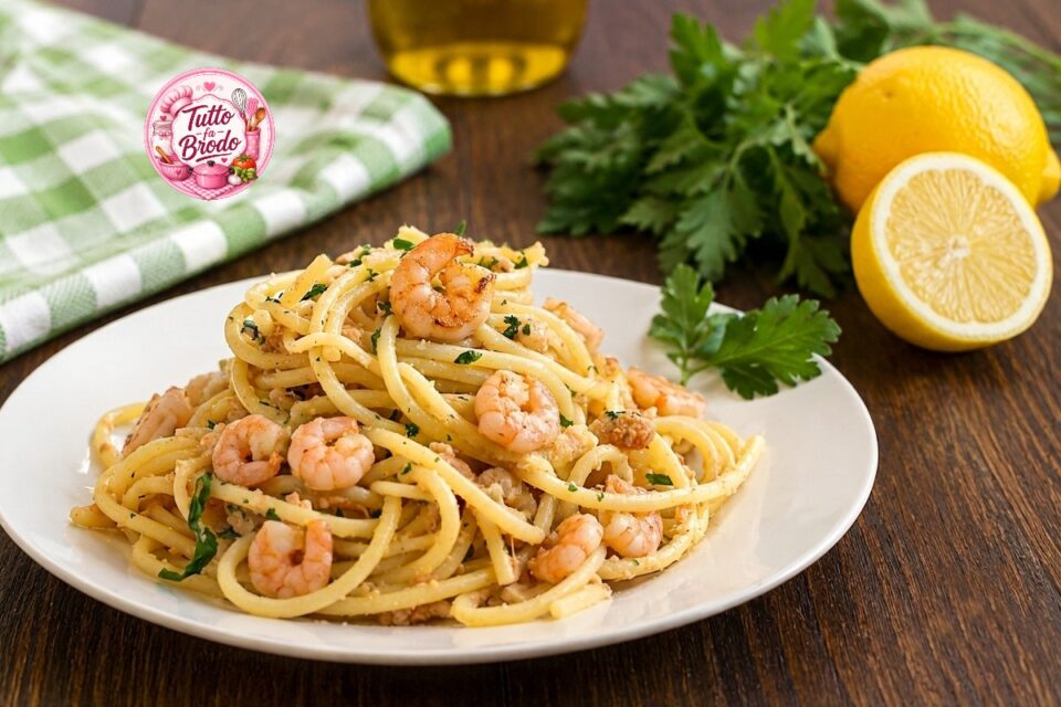 SPAGHETTI GAMBERI E LIMONE