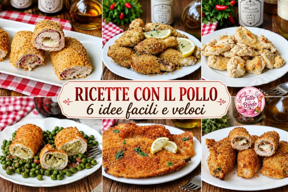 RICETTE CON IL POLLO 6 IDEE FACILI E VELOCI