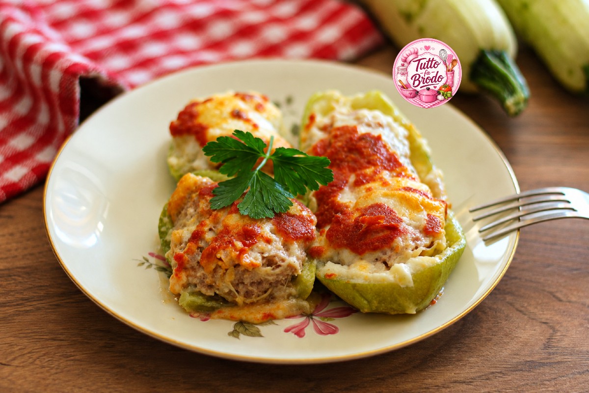ZUCCHINE RIPIENE GRATINATE