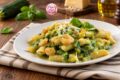 Pennette con gamberi e crema di zucchine