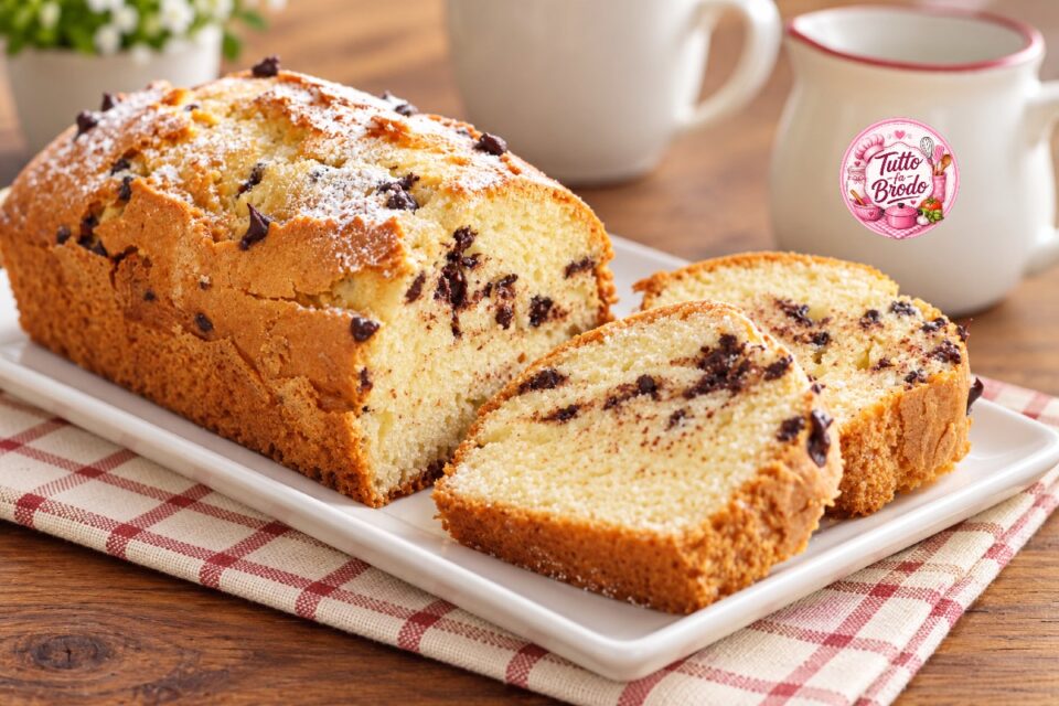 PLUMCAKE ALLO YOGURT CON GOCCE DI CIOCCOLATO