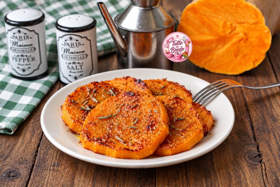 ZUCCA AL FORNO E IN FRIGGITRICE AD ARIA