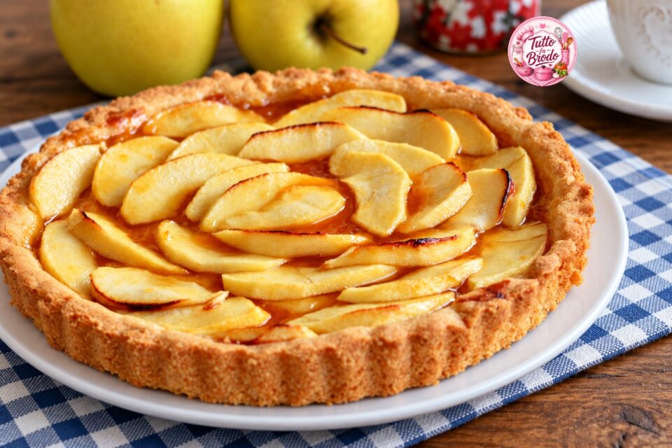CROSTATA RUSTICA ALLE MELE CON MARMELLATA