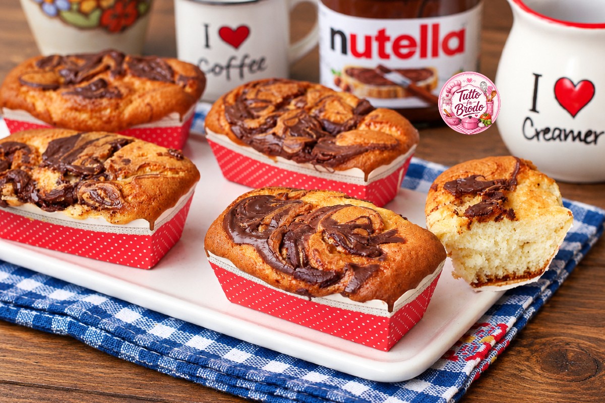 MINI PLUMCAKE ALLA NUTELLA VARIEGATI
