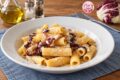 Pasta con Radicchio Pancetta e Ricotta