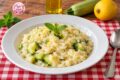 Risotto al Limone, Zucchine e Menta: cremoso e profumato.
