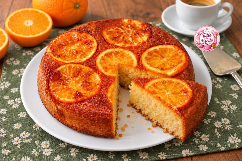 TORTA ROVESCIATA ALL'ARANCIA SOFFICE