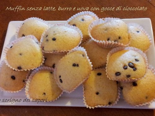 Muffin leggeri con gocce di cioccolato