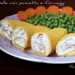 Crespelle con pancetta e formaggi