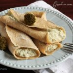 Crespelle con crema di broccoli e formaggi