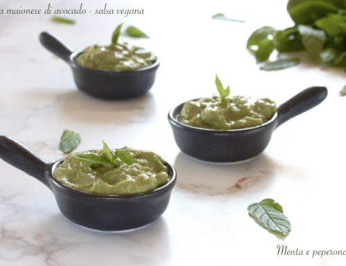 Finta maionese di avocado – salsa vegana