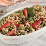 Insalata di farro con fagiolini e fragole
