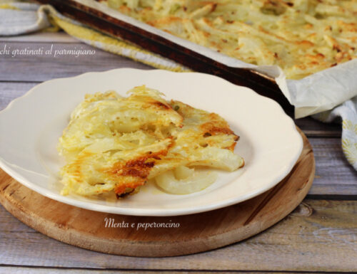 Finocchi gratinati al parmigiano