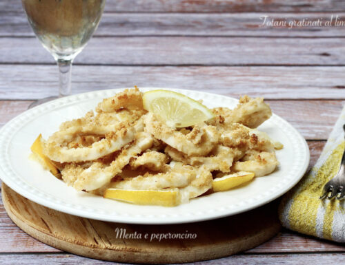 Totani gratinati al limone