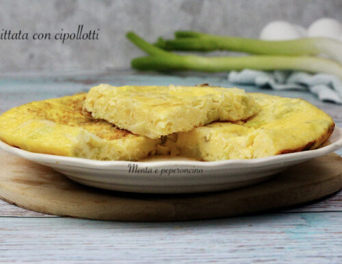 Frittata con cipollotti