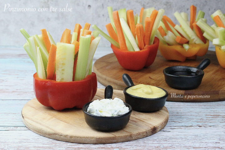 Pinzimonio con tre salse