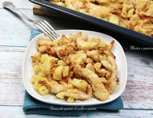 Straccetti panati di pollo e patate