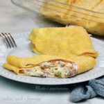 Crespelle con verdure, speck e formaggi