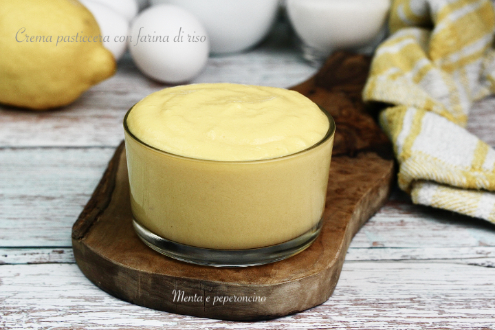 Crema pasticcera con farina di riso