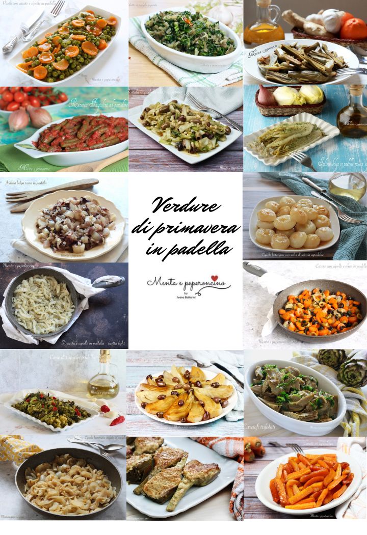 Verdure di primavera in padella