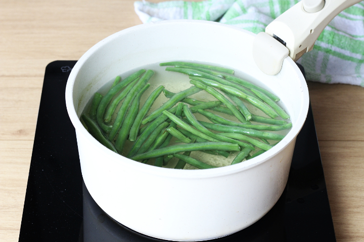 Pasta con crema di fagiolini