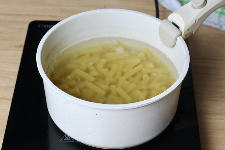 Pasta con crema di fagiolini