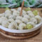 Praline di uva con ricotta, mandorle e pistacchi