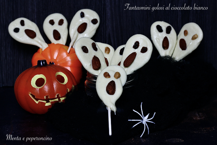 Fantasmini golosi al cioccolato bianco