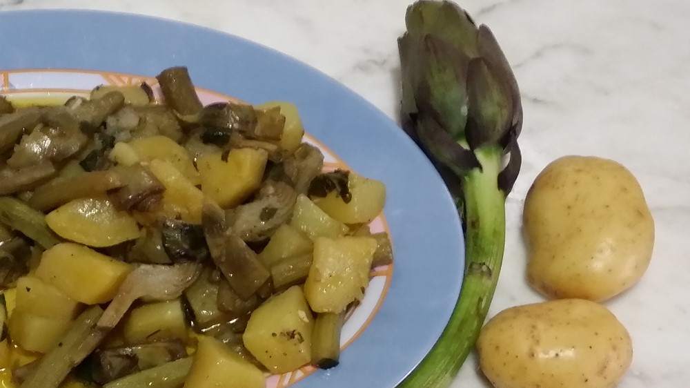 carciofi e patate alla sarda