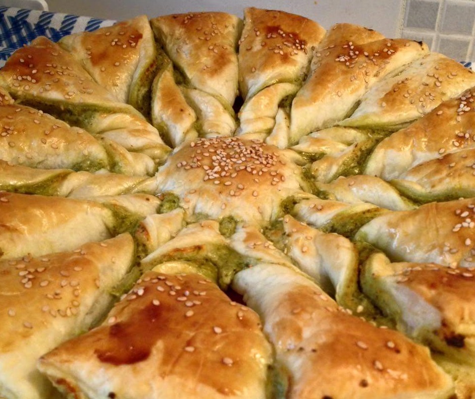 Stella di Pasta Sfoglia con Pesto e Stracchino