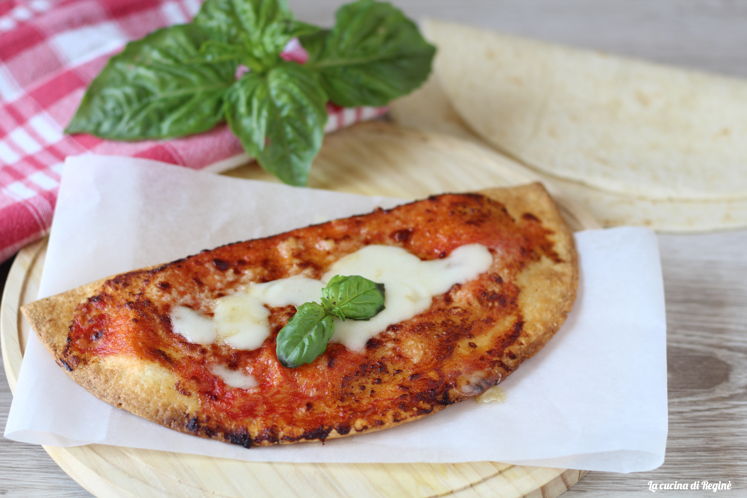 Calzone di piadina in friggitrice ad aria