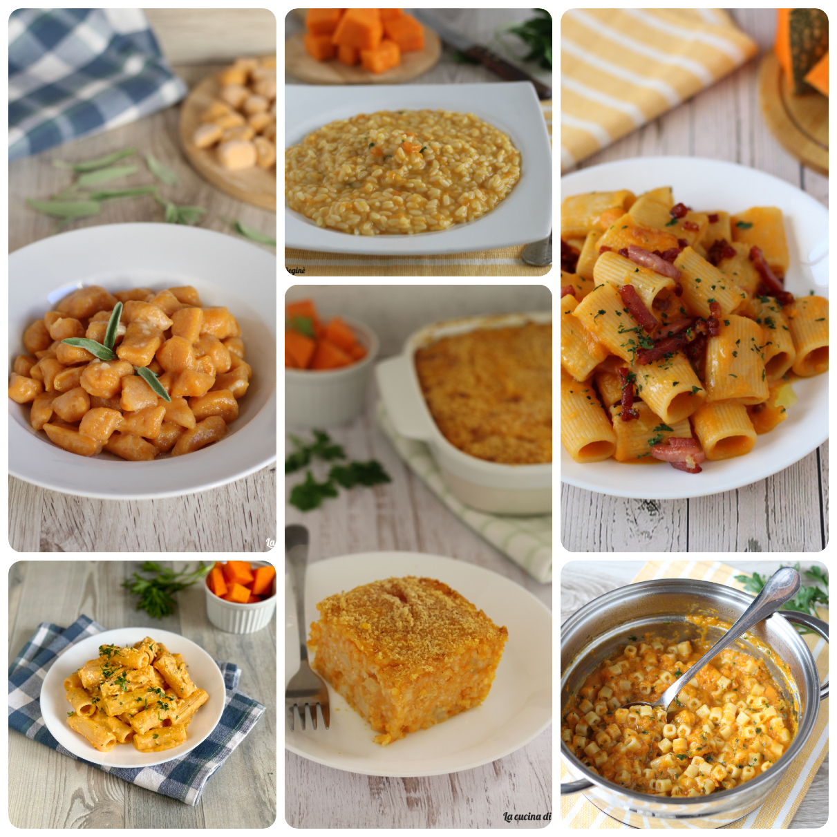 primi piatti con la zucca
