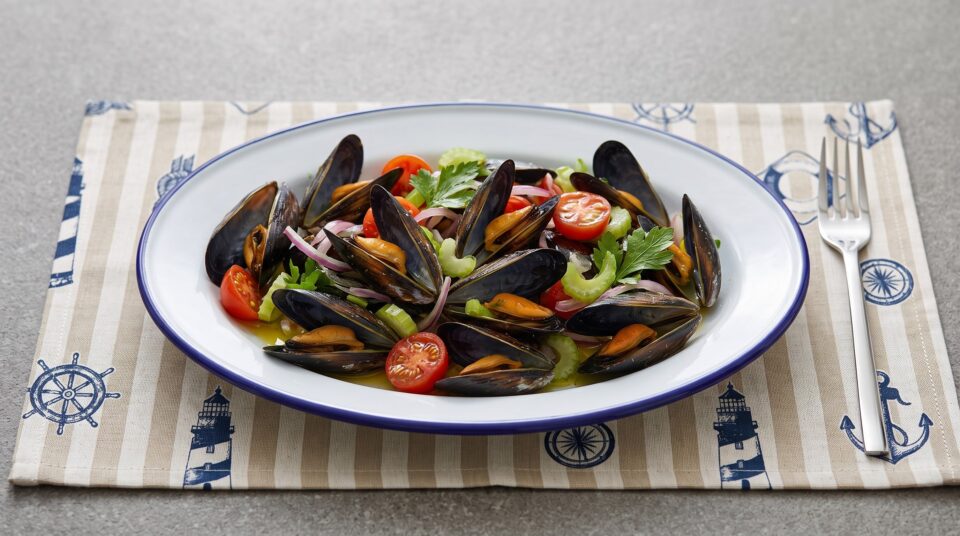 cozze alla catalana per una persona