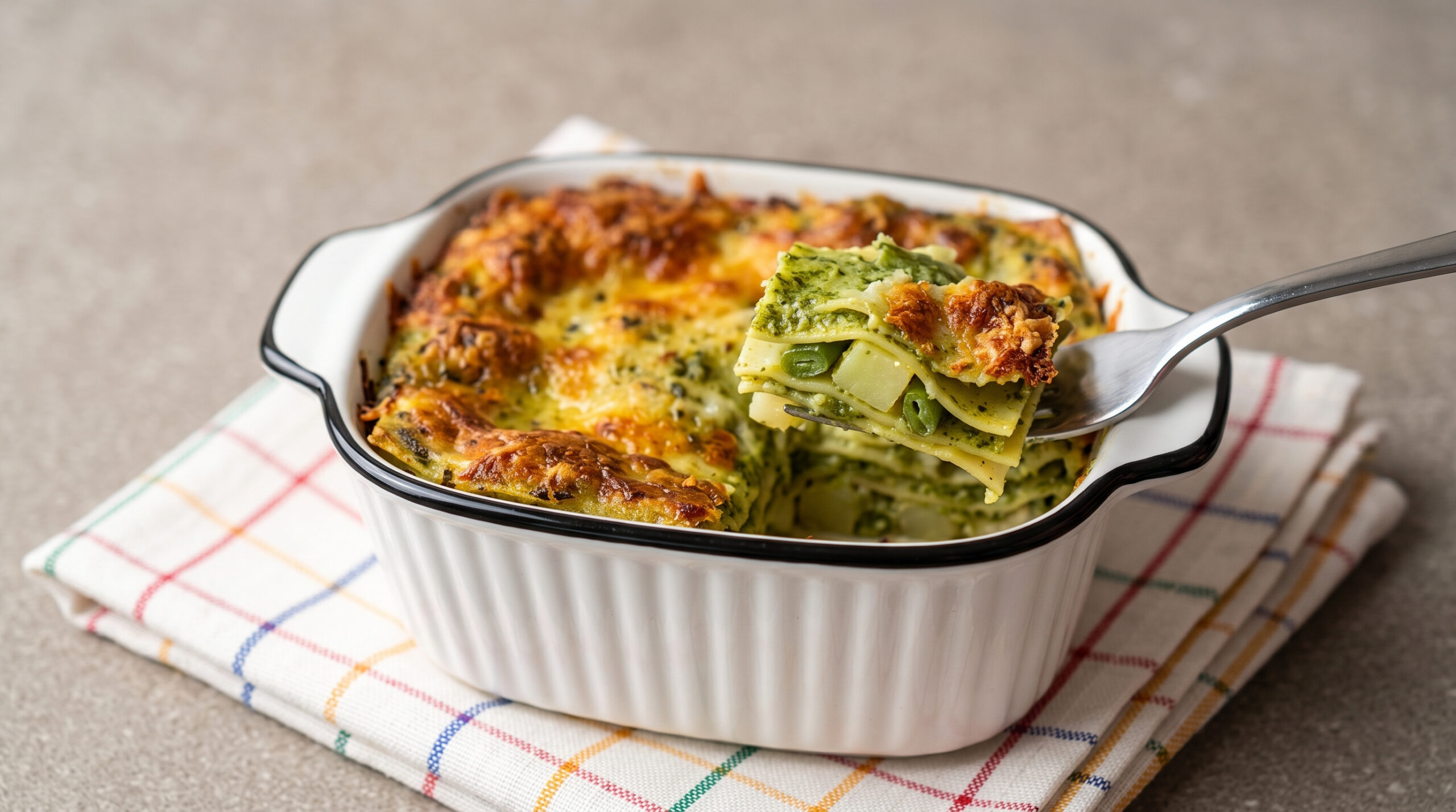 lasagne al pesto per una persona