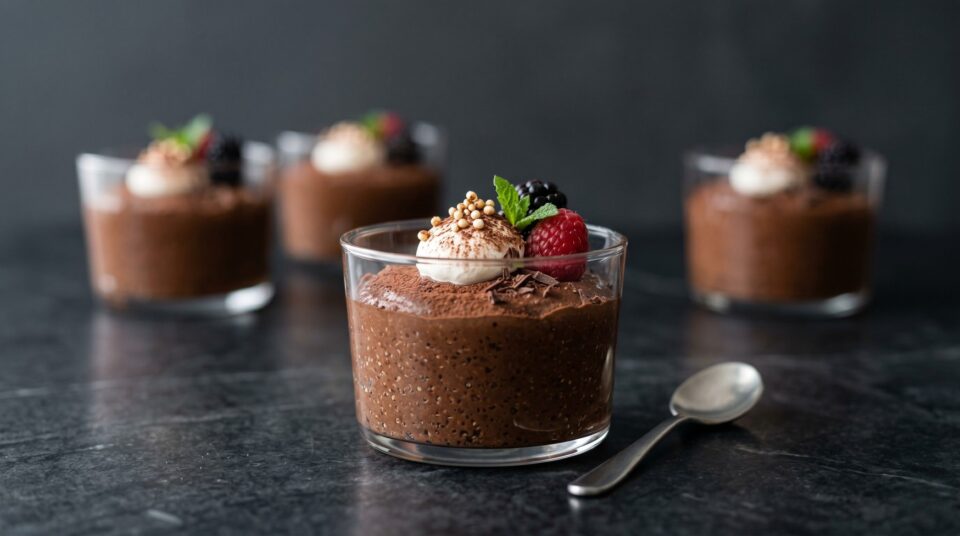 mousse cioccolato e quinoa