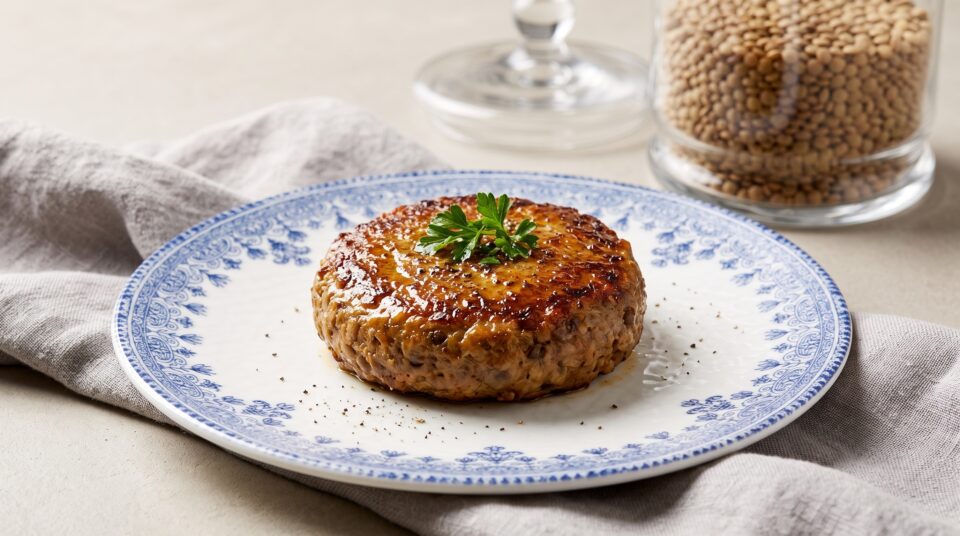 burger di funghi e lenticchie