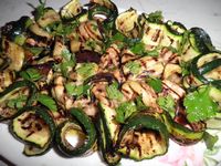 Melanzane e zucchine grigliate con aceto bianco