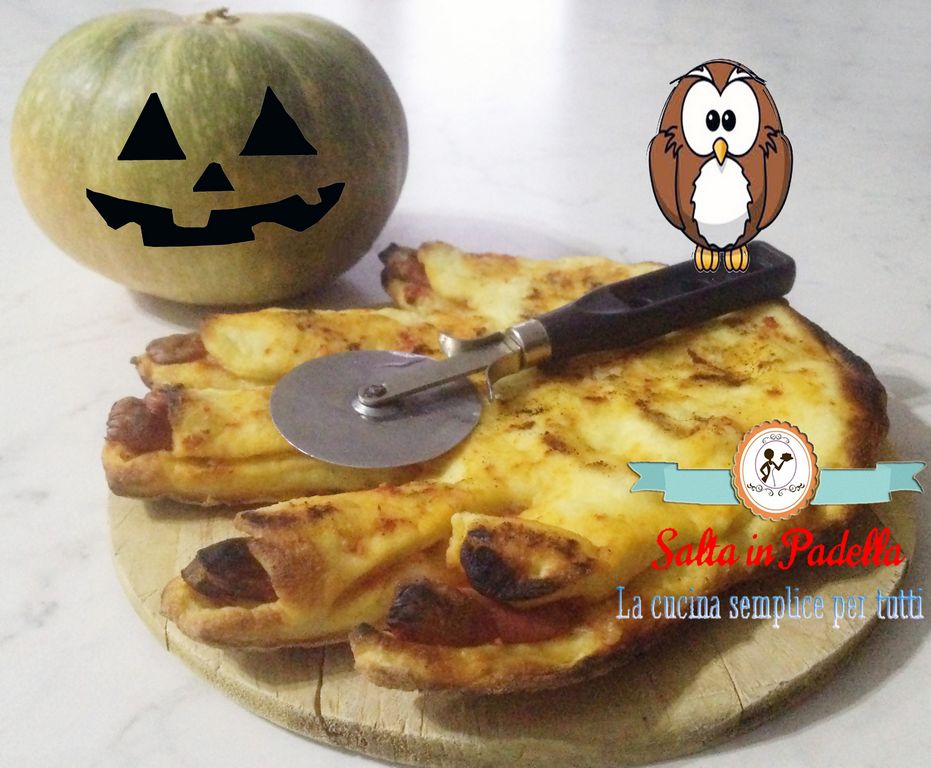Pizza Mano Mostro di Halloween