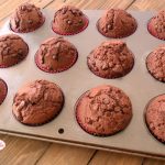 Muffin al cioccolato col cuore di Nutella