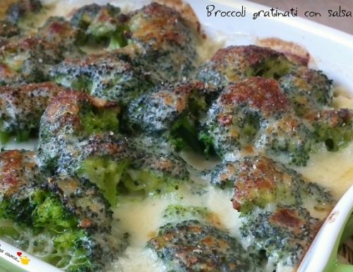 Broccoli gratinati con salsa mornay