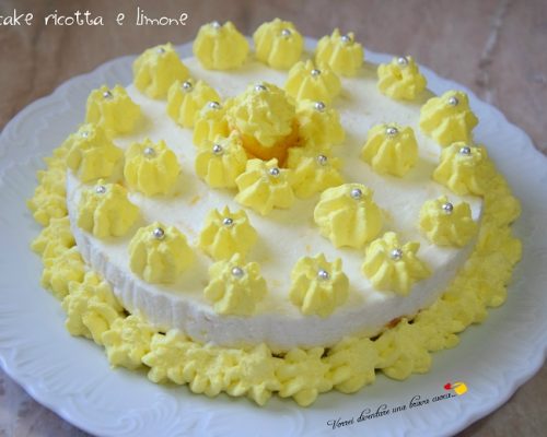 Cheesecake ricotta e limone
