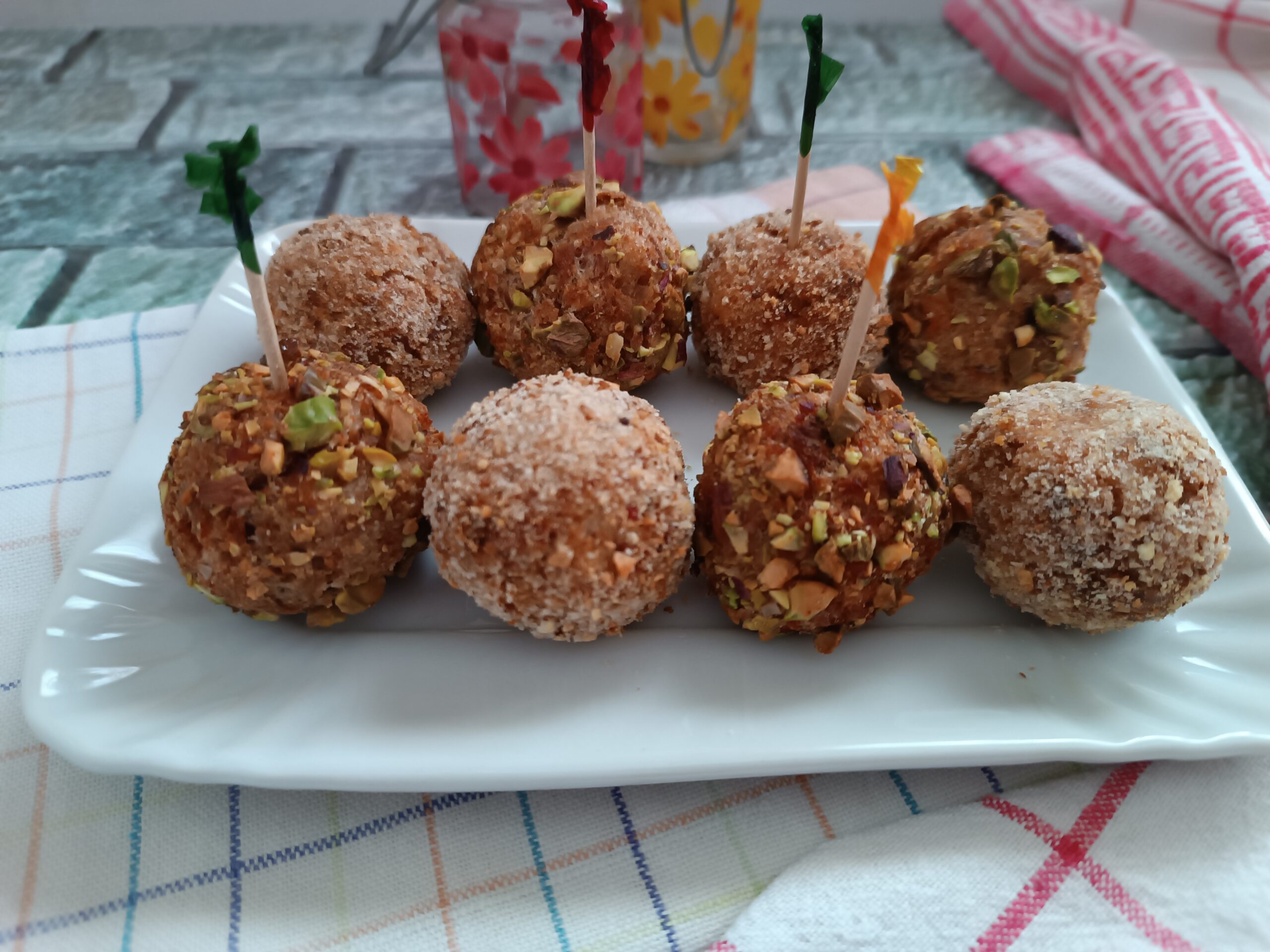 Polpettine di prosciutto in friggitrice ad aria