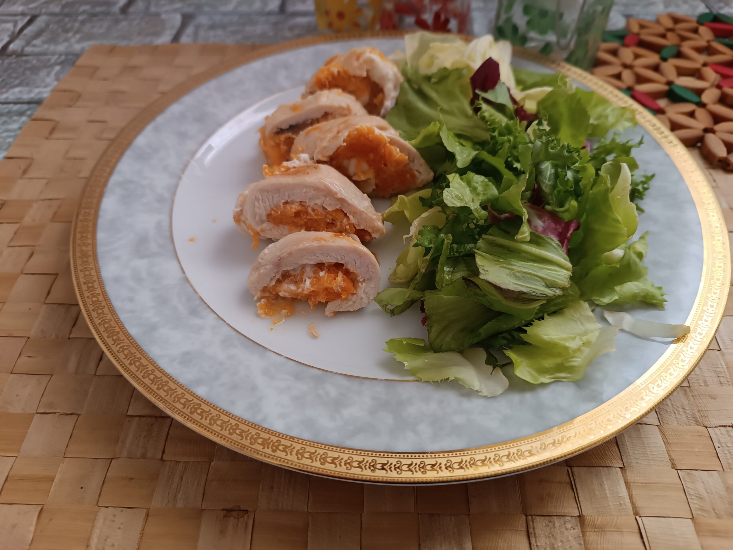 Involtini di pollo alla zucca