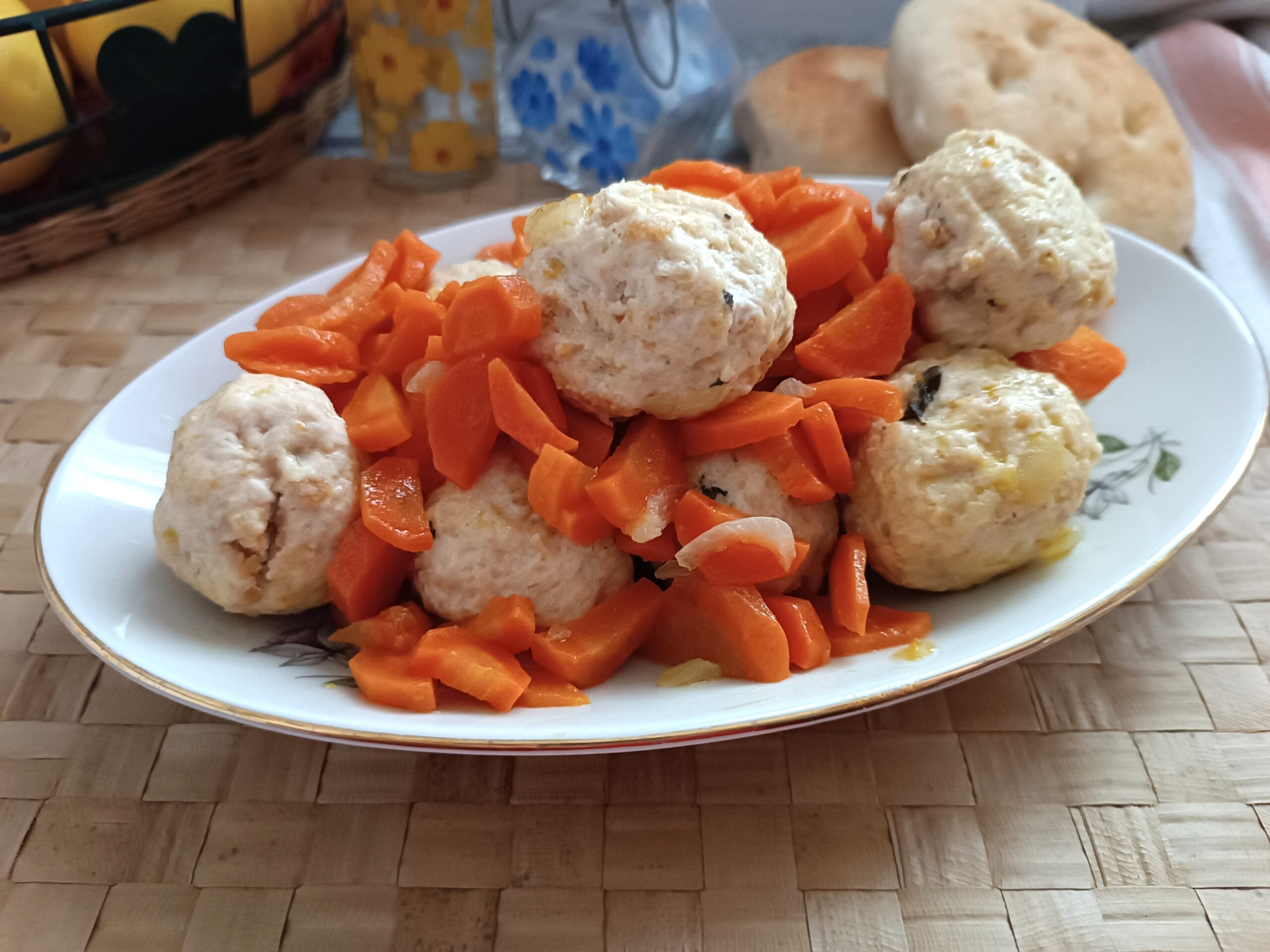 Polpette di pollo con carote light