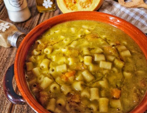 PASTA CON PISELLI E ZUCCA