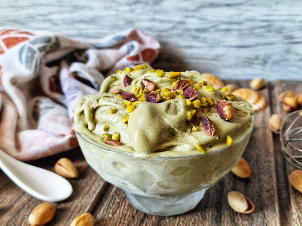 GELATO AL PISTACCHIO CON STEVIA