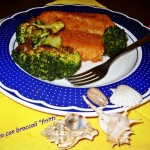 Filetti di merluzzo con broccoletti fritti